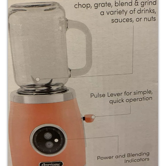 Americana by Elite Retro Personal Blender NEW IN BOX - Picture 4 of 8